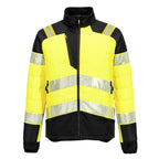 PW3 Hi-Vis Hybrid-kevyt toppatakki - Kelta/musta