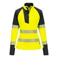PW3 Hi-Vis Naisten 1/4-vetoketjullinen College-pusero