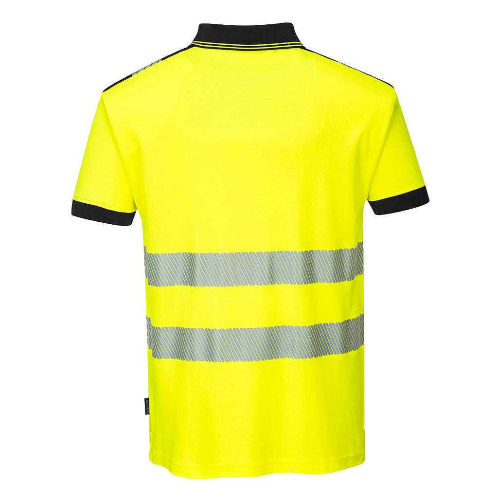 PW3 Hi-Vis poolopaita - Kelta/musta