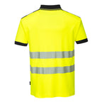 PW3 Hi-Vis poolopaita - Kelta/musta