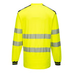 PW3 Hi-Vis Pitkähihainen t-paita - Kelta/musta