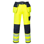 PW3 HiVis- riipputaskutyöhousut - Kelta/navy