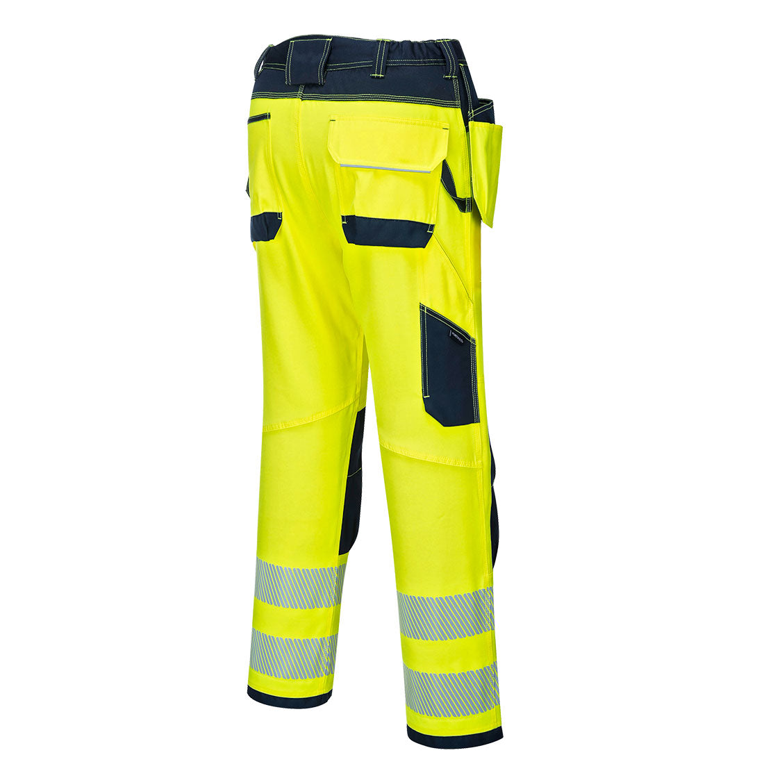 PW3 HiVis- riipputaskutyöhousut - Kelta/navy
