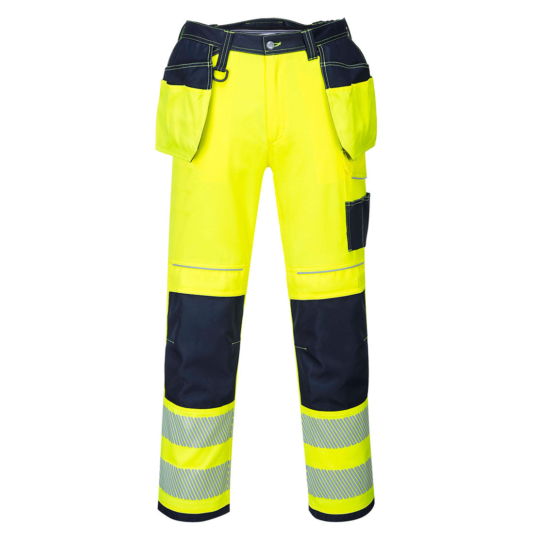 PW3 HiVis- riipputaskutyöhousut - Kelta/navy
