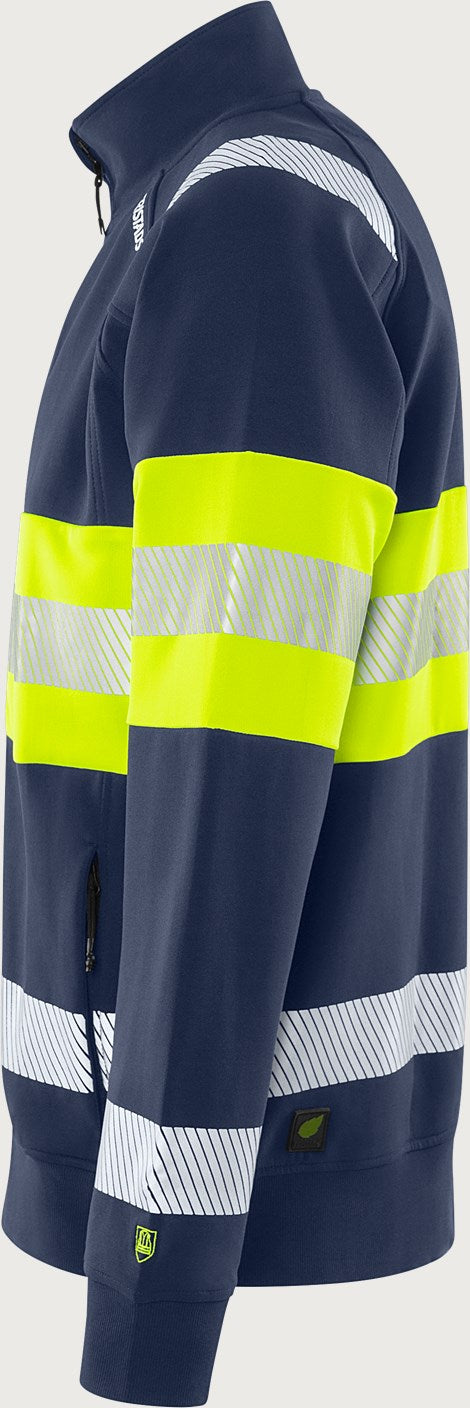 Huomiocollegetakki, luokka 1 – 7531 GKC - Neonkeltainen/Tummansininen