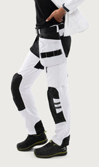 Rakentajan stretch housut – 2760 LWS - Valkoinen/Musta