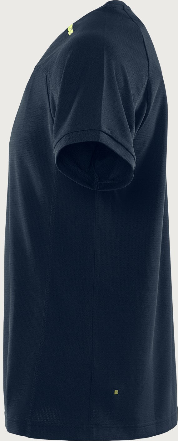 Tekninen T-paita – 7554 GPIN - Navysininen/Neonkeltainen