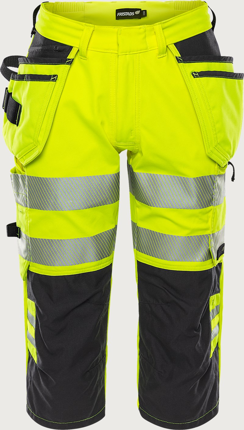 Stretch huomiopiraattihousut, luokka 2 – 2666 GSTP - Neonkeltainen/Musta