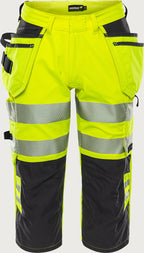 Stretch huomiopiraattihousut, luokka 2 – 2666 GSTP - Neonkeltainen/Musta