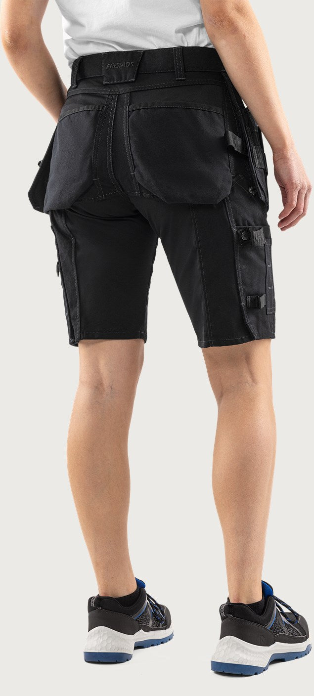 Naisten rakentajan stretch shortsit – 2527 GCYD - Musta
