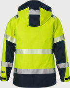 Naisten palosuojattu huomiokuoritakki, luokka 3 – Flamestat GORE-TEX PYRAD® 4195 GXE - Neonkeltainen/Tummansininen
