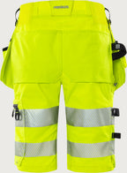 Naisten rakentajan stretch shortsit, luokka 1 – 2667 GSTP - Neonkeltainen
