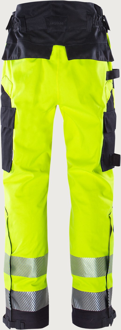 Palosuojatut huomiokuorihousut, luokka 2 – Airtech® 2525 ATHR - Neonkeltainen/Tummansininen