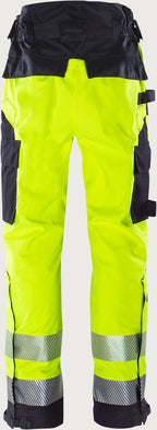 Palosuojatut huomiokuorihousut, luokka 2 – Airtech® 2525 ATHR - Neonkeltainen/Tummansininen