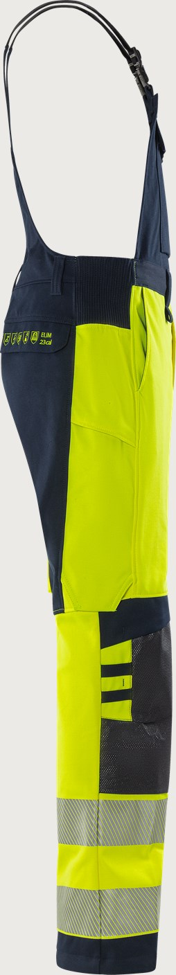 Palosuojattu stretch huomioavohaalari, luokka 2 – Flamestat 1280 FSS - Neonkeltainen/Tummansininen