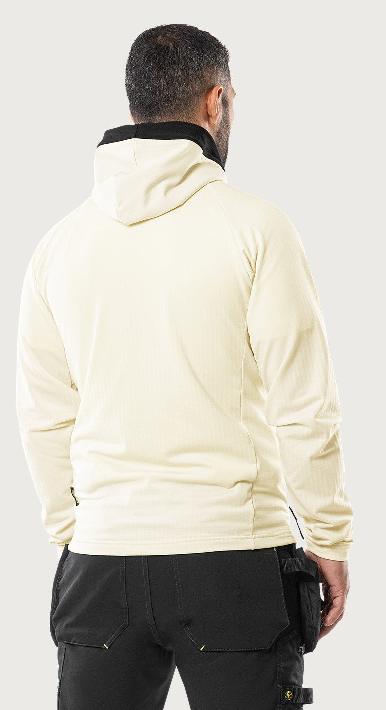 Tekninen hupullinen stretch takki – 7871 GTD - Luonnonvalkoinen