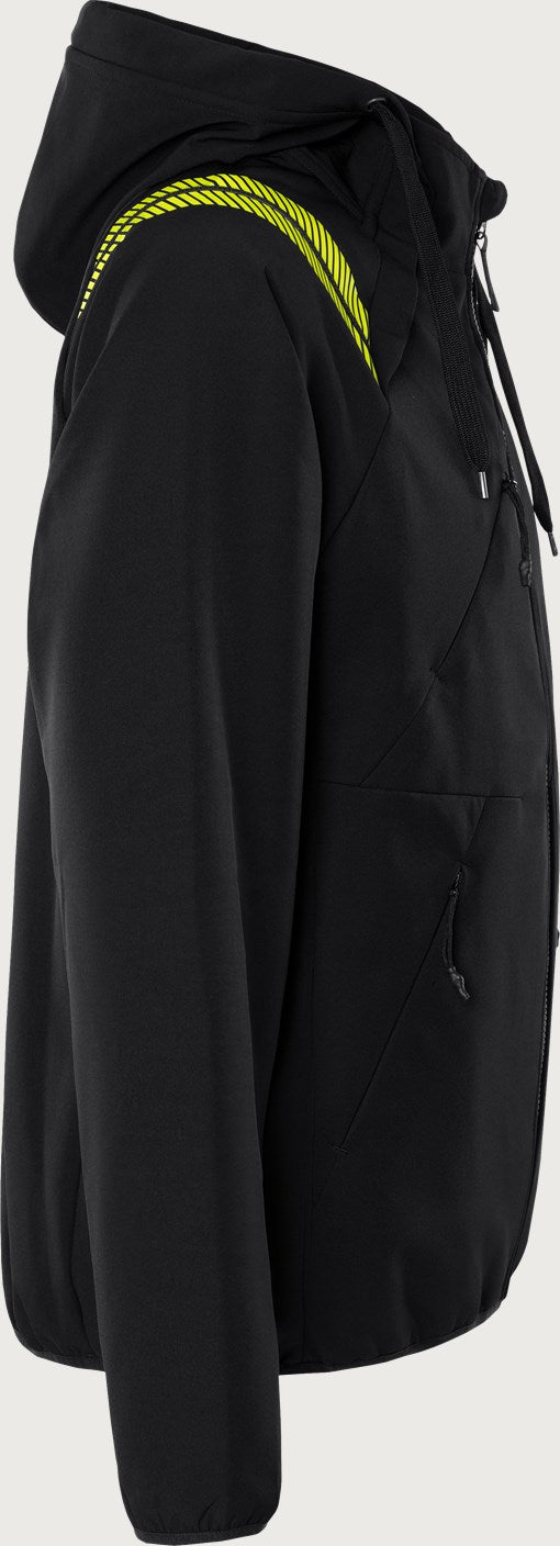 Hupullinen softshell takki – 7461 GBON - Musta