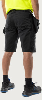 Rakentajan stretch shortsit – 2831 GSTT - Musta