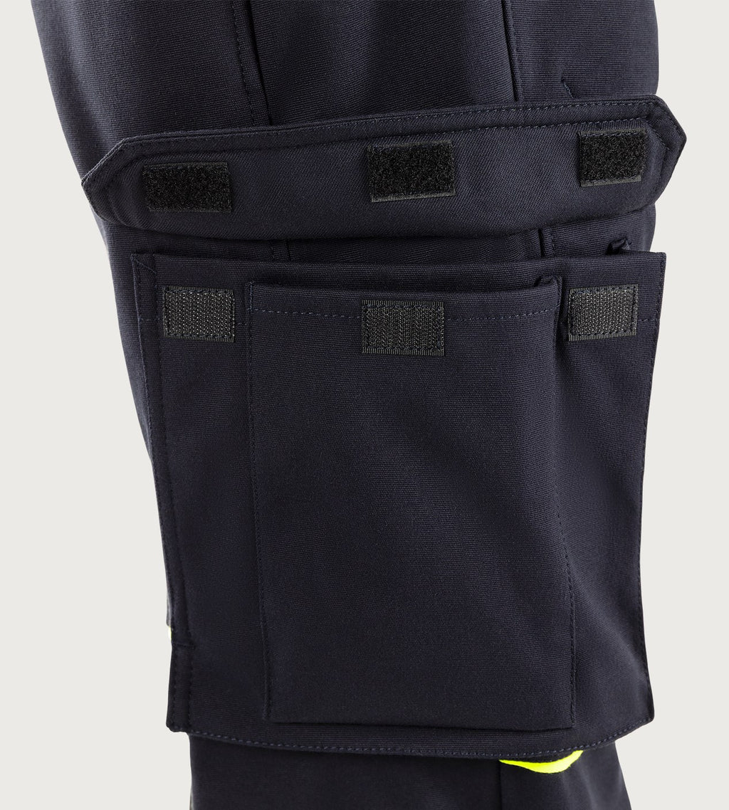 Palosuojattu stretch avohaalari – Flamestat 1180 FSS - Navysininen/Neonkeltainen