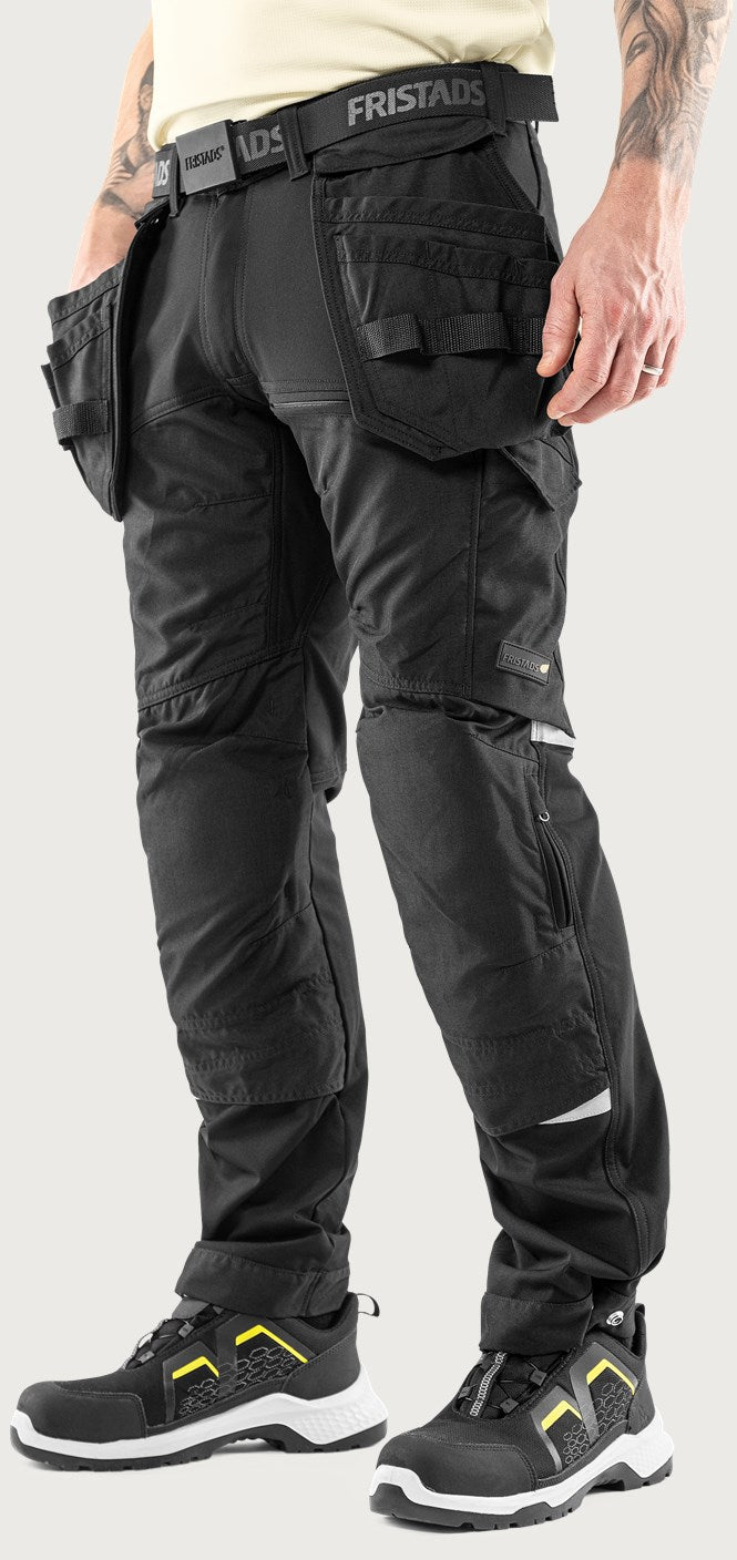 Rakentajan stretch housut – 2830 GSTT - Musta
