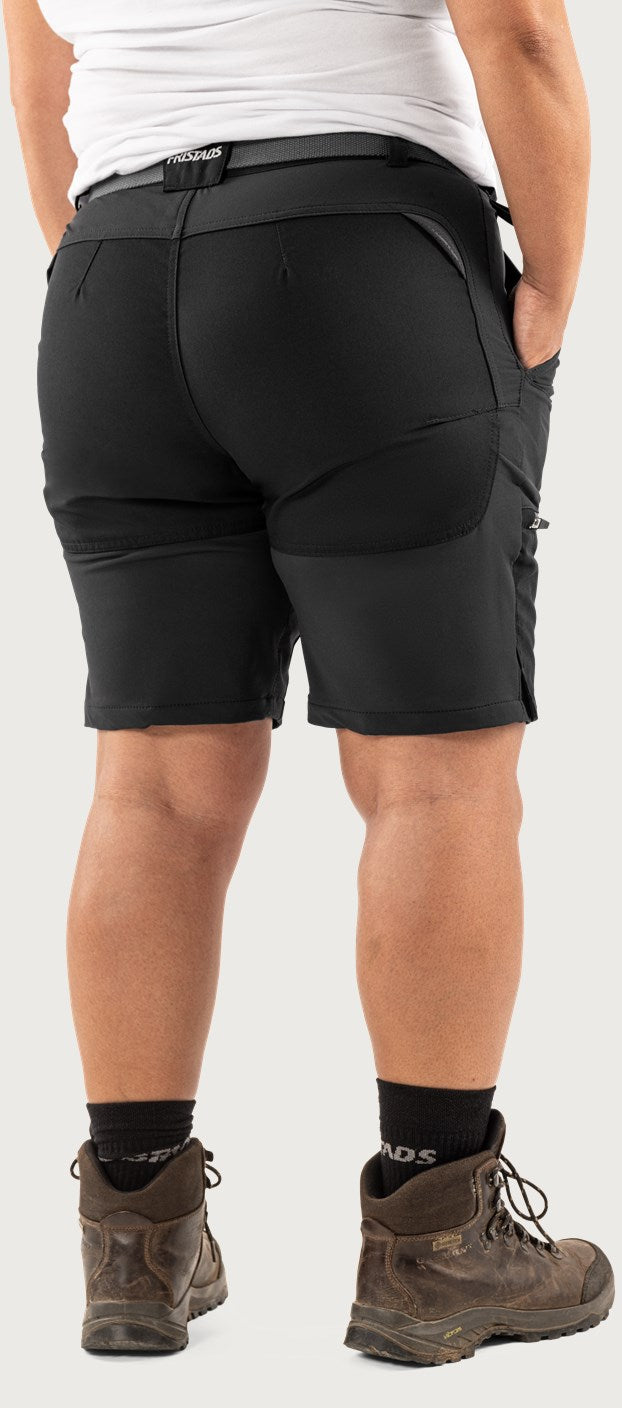Carbon semistretch shortsit naisten - Musta