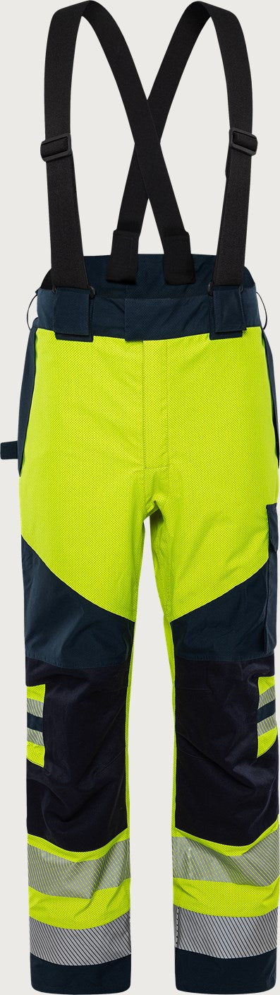 Palosuojatut huomiokuorihousut, luokka 2 – Flamestat GORE-TEX PYRAD® 2095 GXE - Neonkeltainen/Tummansininen