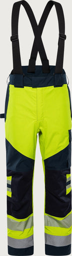 Palosuojatut huomiokuorihousut, luokka 2 – Flamestat GORE-TEX PYRAD® 2095 GXE - Neonkeltainen/Tummansininen