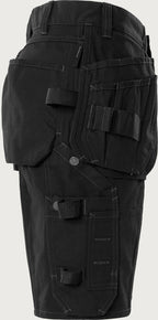 Naisten rakentajan stretch shortsit – 2527 GCYD - Musta