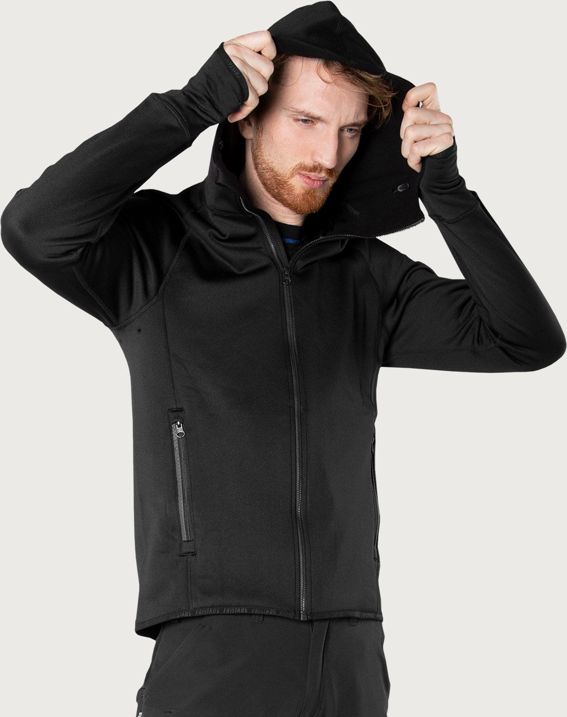 Calcium Polartec® power stretch huppari - Musta