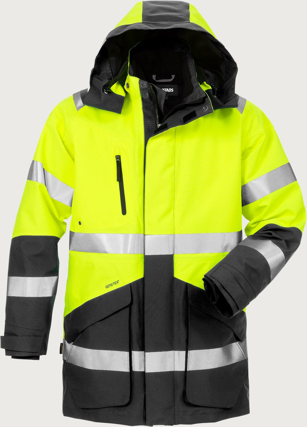 3-in-1 huomiotalviparka, luokka 3 – GORE-TEX 4989 GXB - Neonkeltainen/Musta