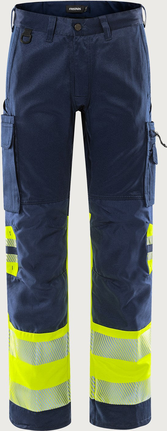 Stretch huomiohousut, luokka 1 – 2705 PLU - Neonkeltainen/Tummansininen