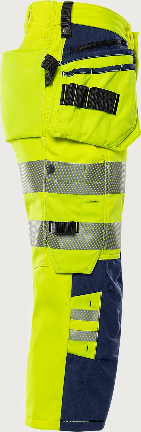 Stretch huomiopiraattihousut, luokka 2 – 2666 GSTP - Neonkeltainen/Tummansininen
