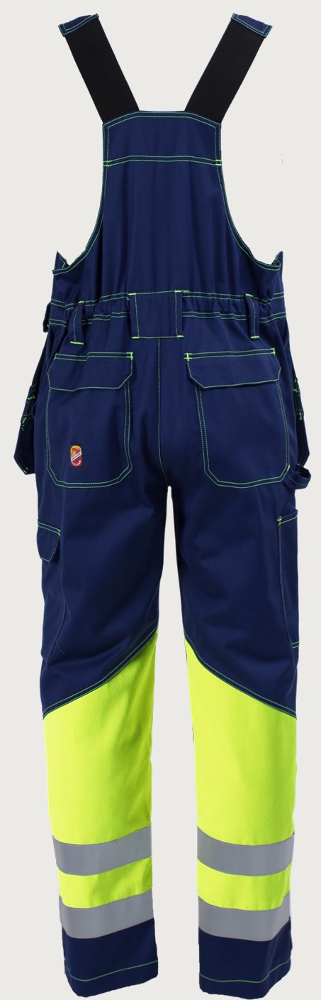 Riipputaskuavohaalari HiVis FR 1.0 - Tummansininen/ keltainen