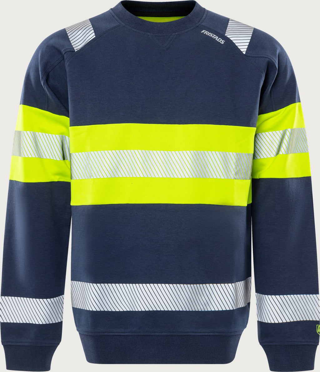 Huomiocollegepaita, luokka 1 – 7530 GKC - Neonkeltainen/Tummansininen