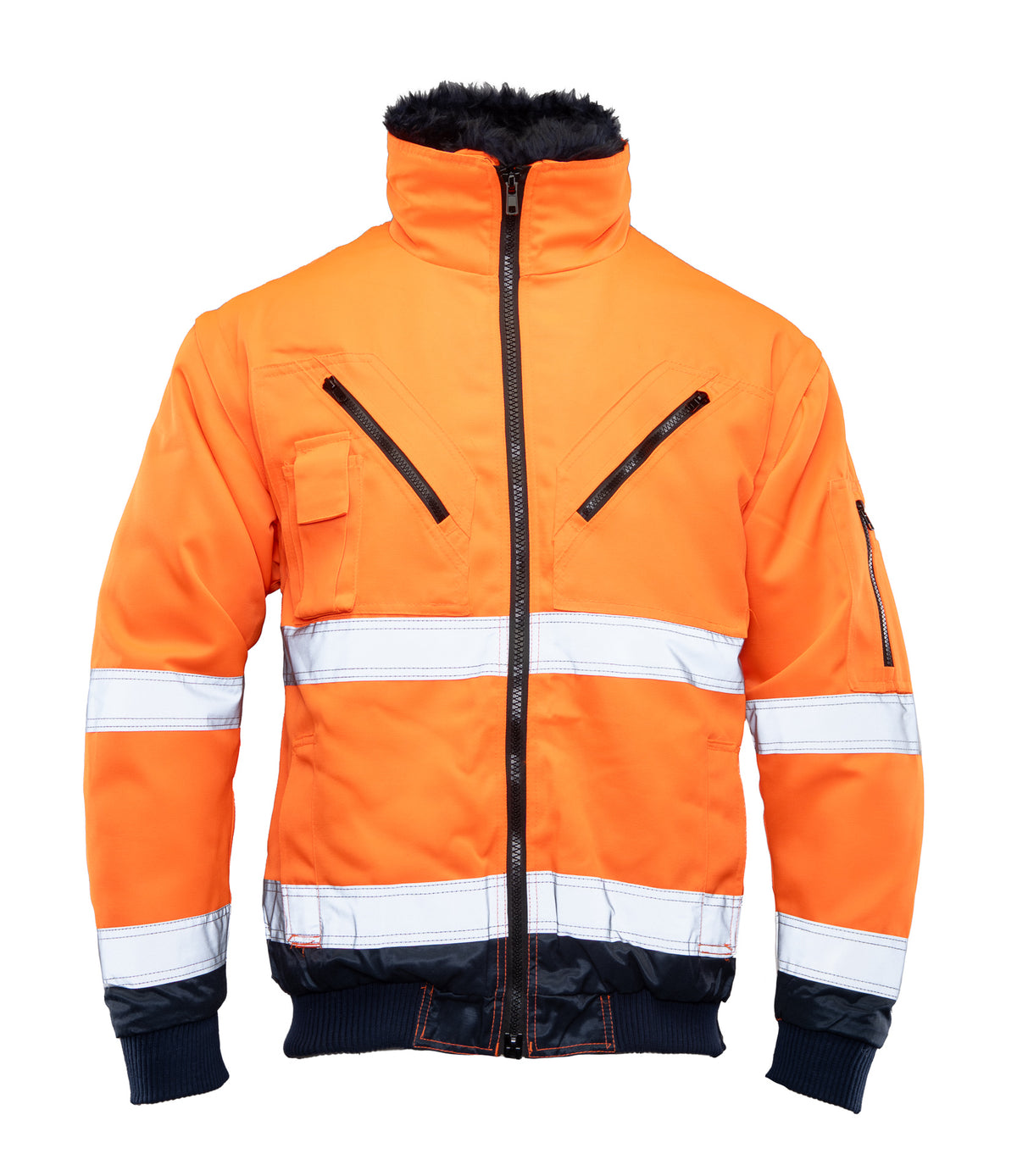Hi Vis huomiotakki 3-in-1, heijastava, irrotettavat hihat