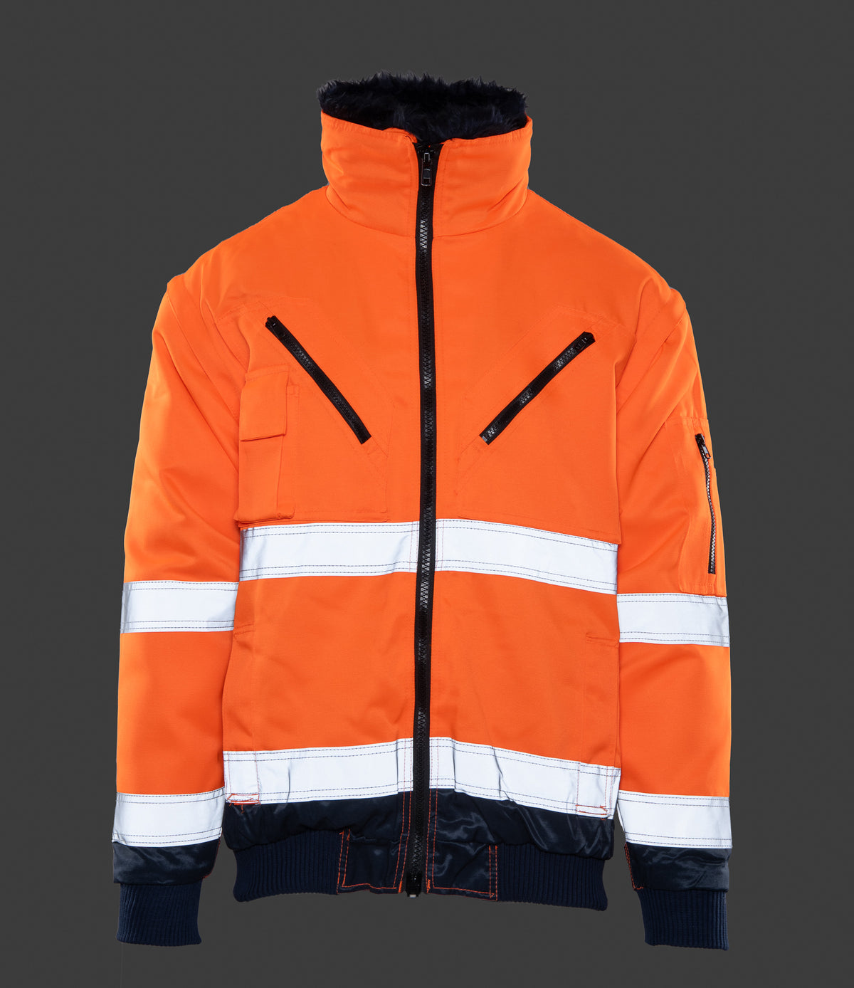 Hi Vis huomiotakki 3-in-1, heijastava, irrotettavat hihat