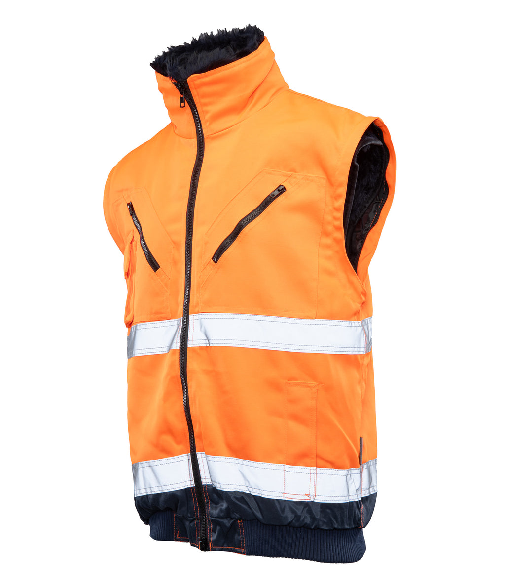 Hi Vis huomiotakki 3-in-1, heijastava, irrotettavat hihat