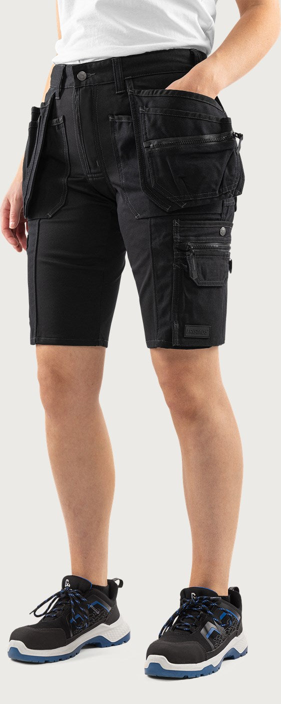 Naisten rakentajan stretch shortsit – 2527 GCYD - Musta