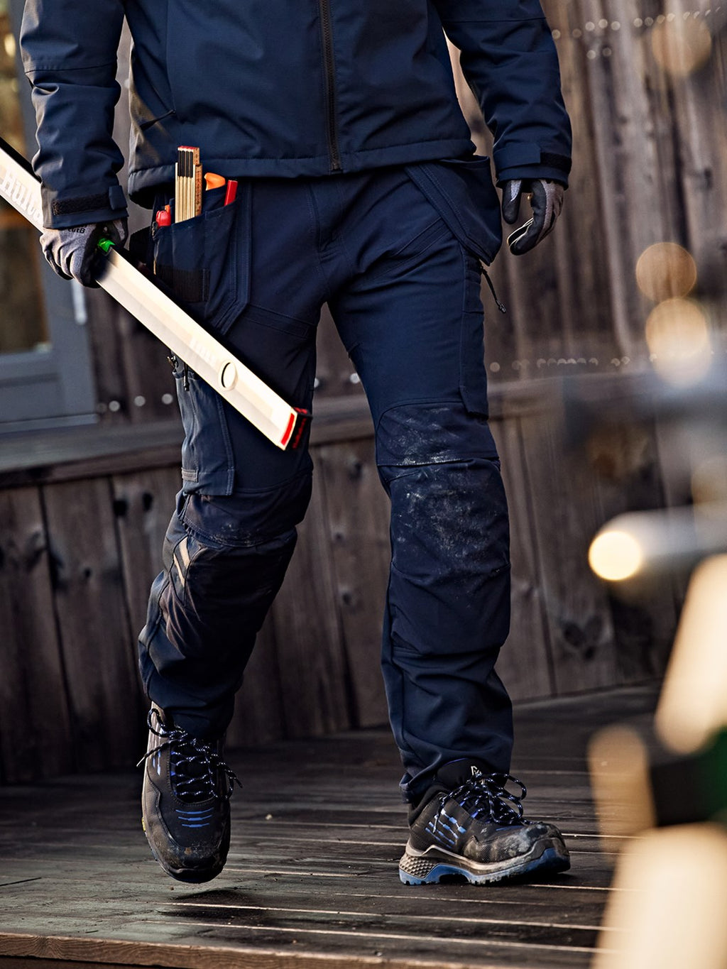Rakentajan stretch housut – 2596 LWS - Navysininen