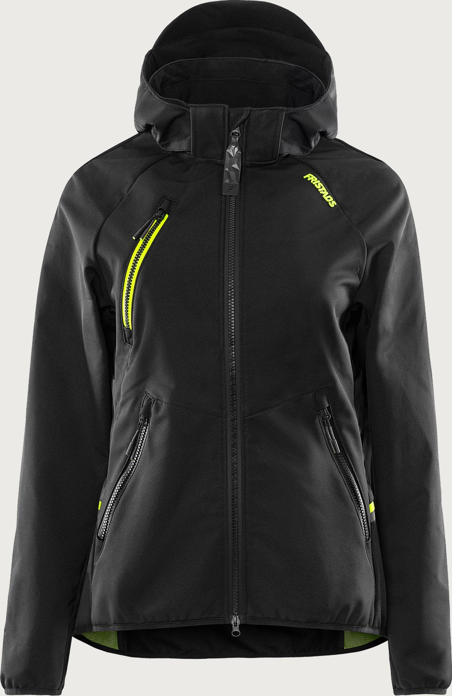 Naisten tekninen hupullinen softshell takki – 4872 GBF - Musta