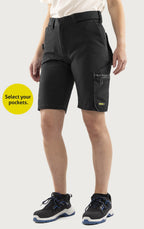 Naisten Flex rakentajan stretch shortsit – 2804 GHST - Musta