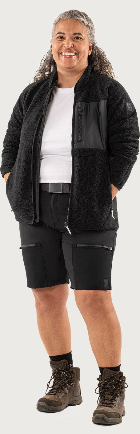 Carbon semistretch shortsit naisten - Musta
