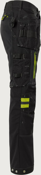 Rakentajan stretch housut – 2566 STP - Musta