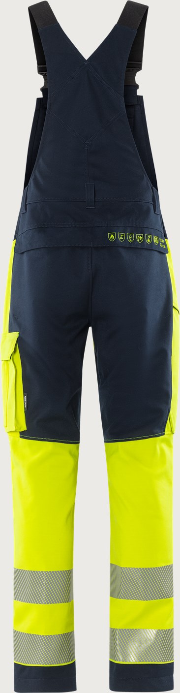 Palosuojattu stretch huomioavohaalari, luokka 2 – Flamestat 1280 FSS - Neonkeltainen/Tummansininen