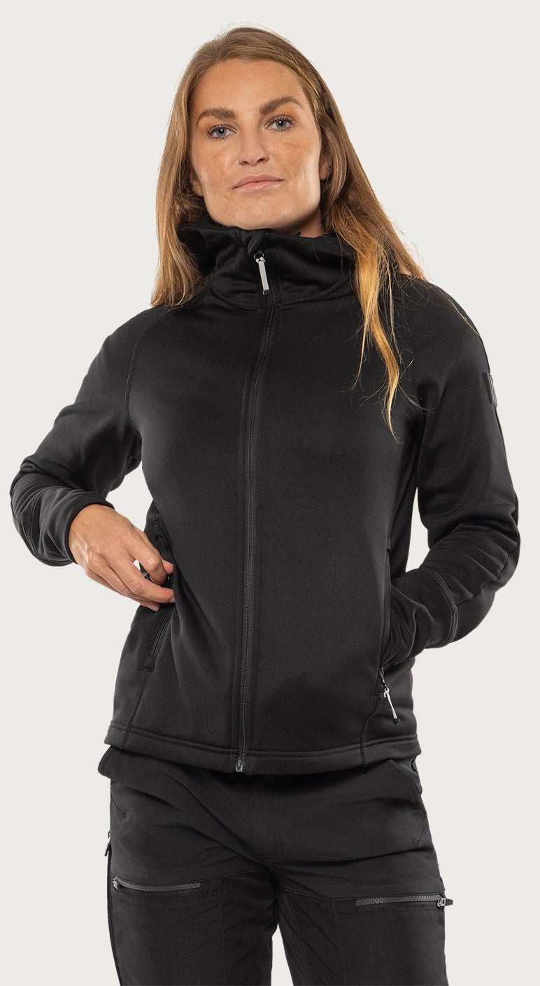 Cobalt Polartec® power stretch® huppari naisten - Musta