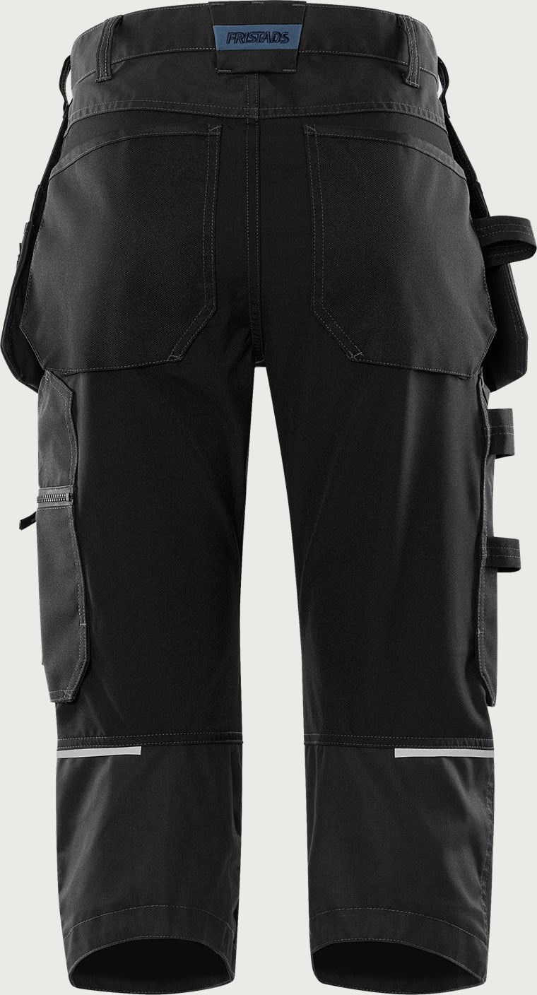 Rakentajan stretch piraattihousut – 2903 GWM - Musta