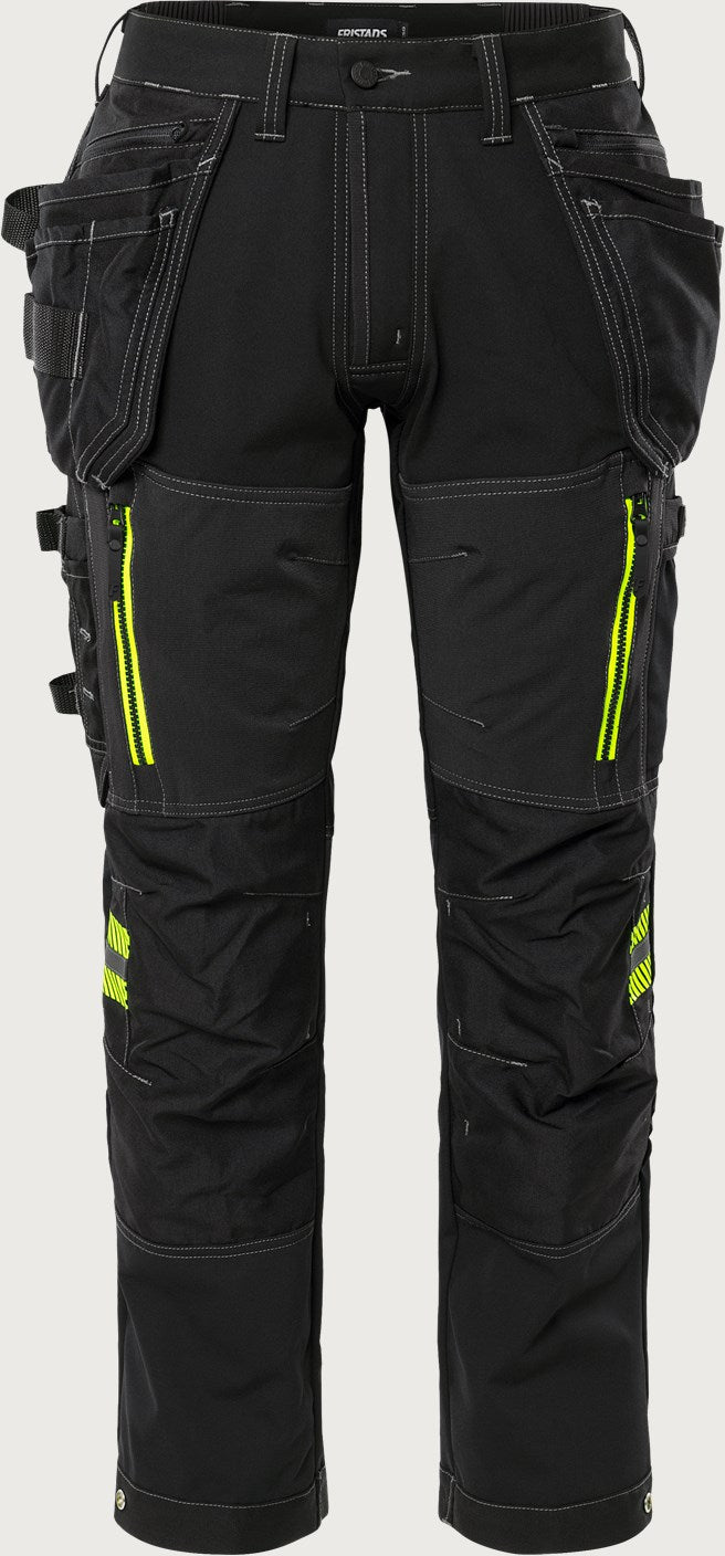Naisten rakentajan stretch housut – 2569 STP - Musta