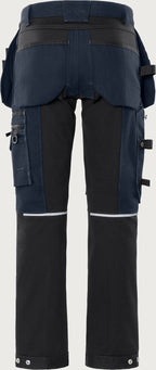 Rakentajan stretch housut – Green 2530 GCYD - Navysininen