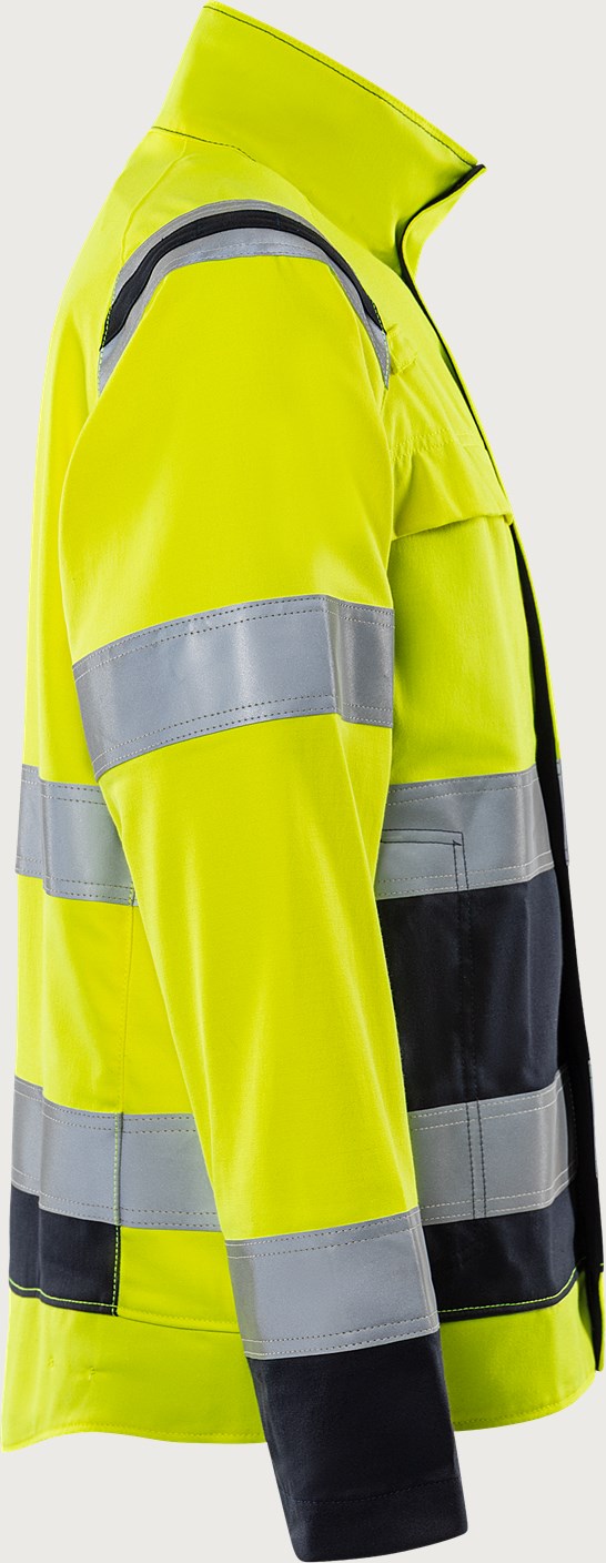 Palosuojattu stretch huomiotakki, luokka 3 – Flamestat 4160 ATHF - Neonkeltainen/Tummansininen