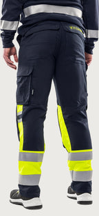 Palosuojatut stretch huomiohousut, luokka 1 – Flamestat 2162 ATHF - Neonkeltainen/Tummansininen